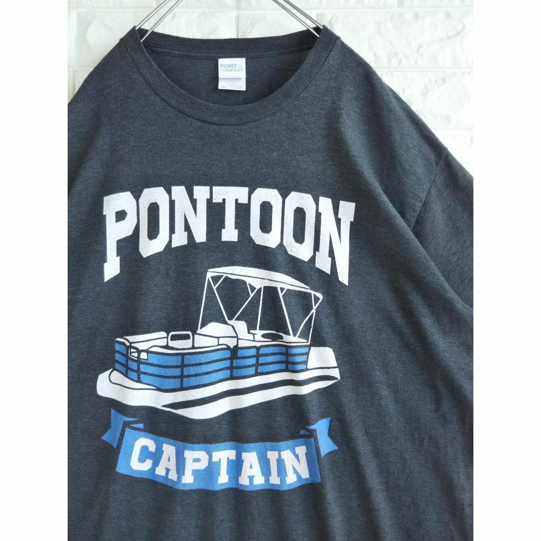 【00s】PON TOON CAPTAIN デザイン Ｔシャツ　XL　3273 メンズのトップス(Tシャツ/カットソー(半袖/袖なし))の商品写真
