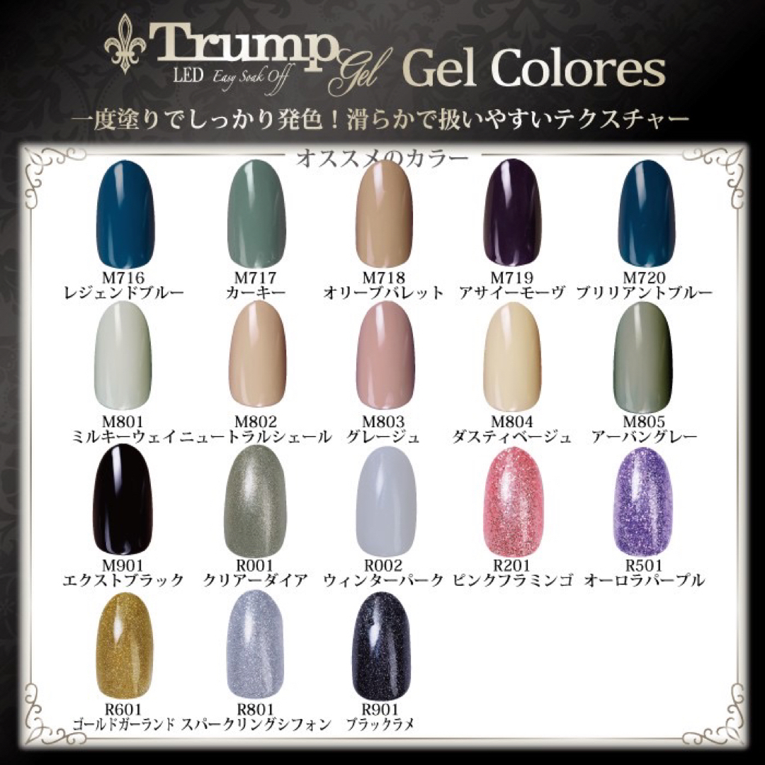 サマーネイル 新色】Trumpアビスブルーカラージェル5個セット コスメ/美容のネイル(カラージェル)の商品写真