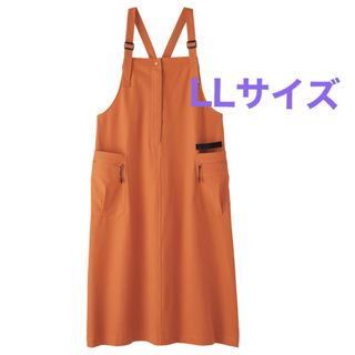 ワークマン(WORKMAN)の新品　ガーデニングジャンスカート　ワークマンプラス　完売品　ブラウン　LLサイズ(ロングワンピース/マキシワンピース)