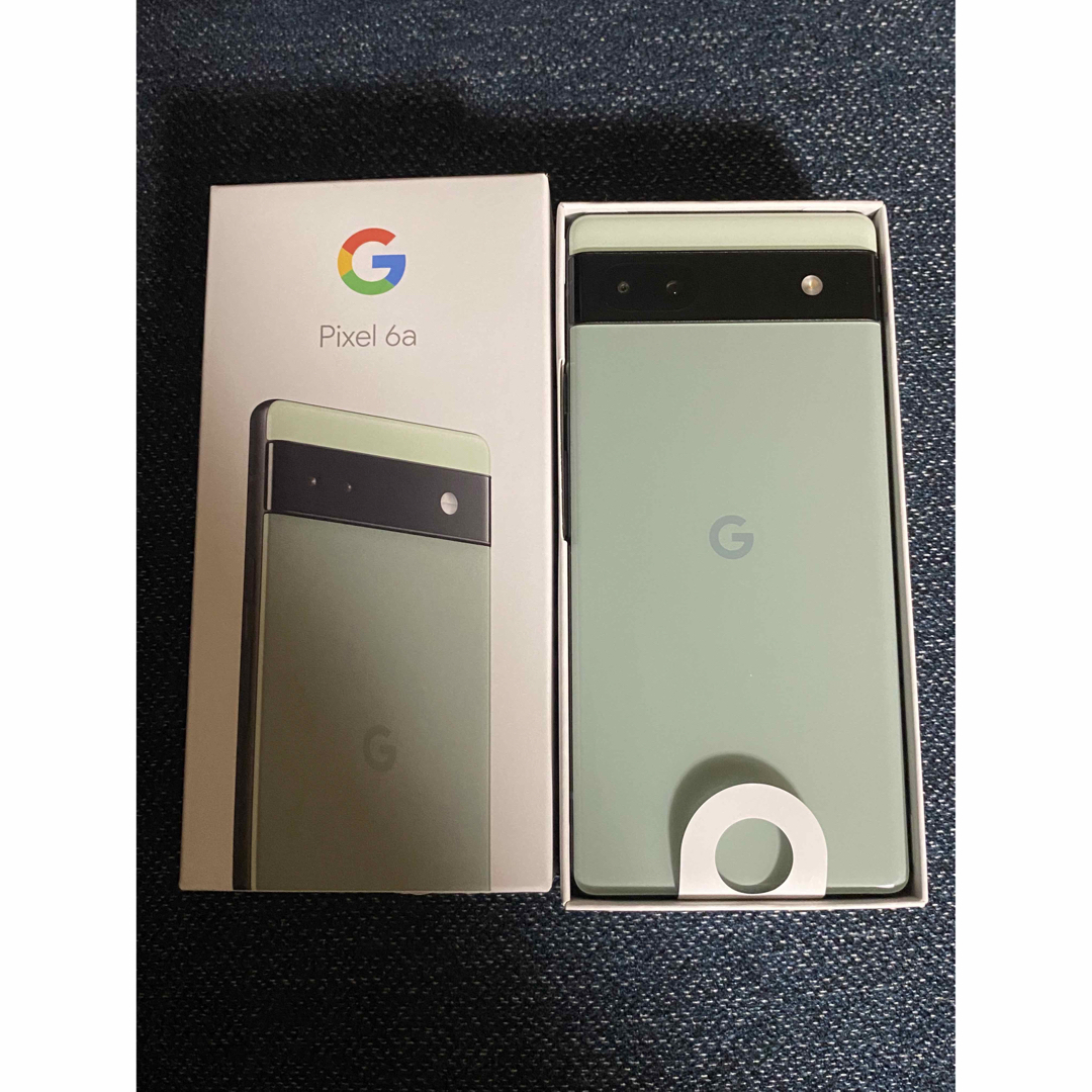 Google Pixel(グーグルピクセル)のPixel 6a sage 128gb au  スマホ/家電/カメラのスマートフォン/携帯電話(スマートフォン本体)の商品写真