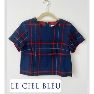 ルシェルブルー(LE CIEL BLEU)のルシェルブルー　チェックトップス(カットソー(半袖/袖なし))