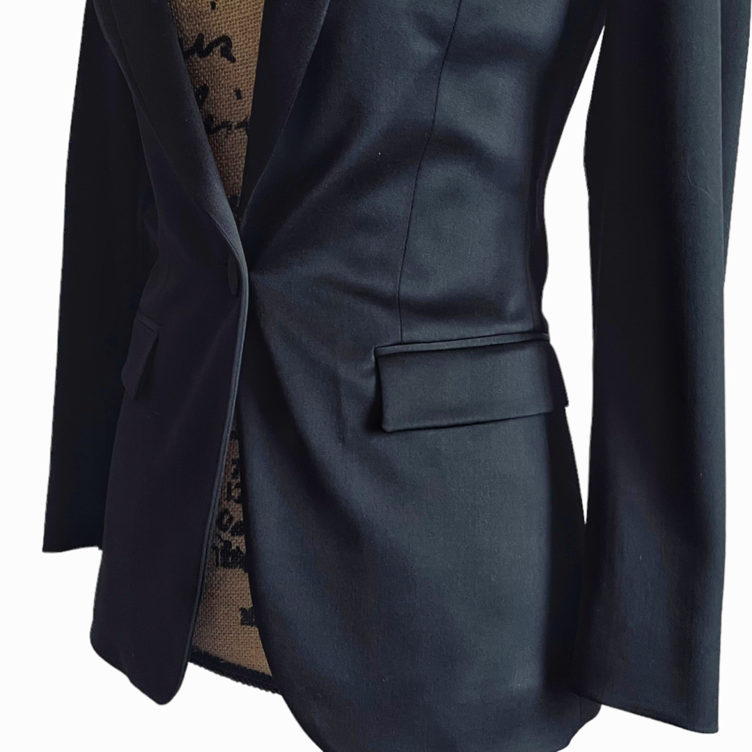 大注目 BURBERRY LONDON バーバリーロンドン タキシードジャケット 黒