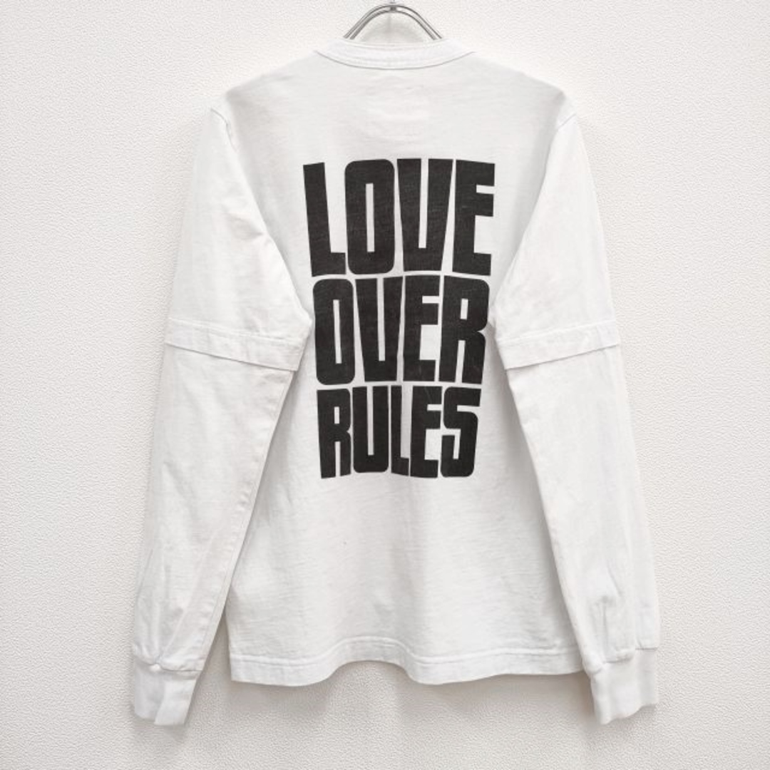 sacai サカイ　LOVE OVER RULES プリント　Tシャツ