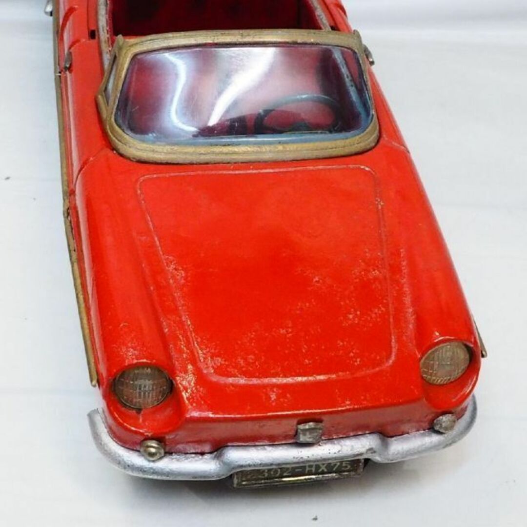 旭玩具【MG MGA 1600カブリオレ 赤】ブリキ tin toy car箱無