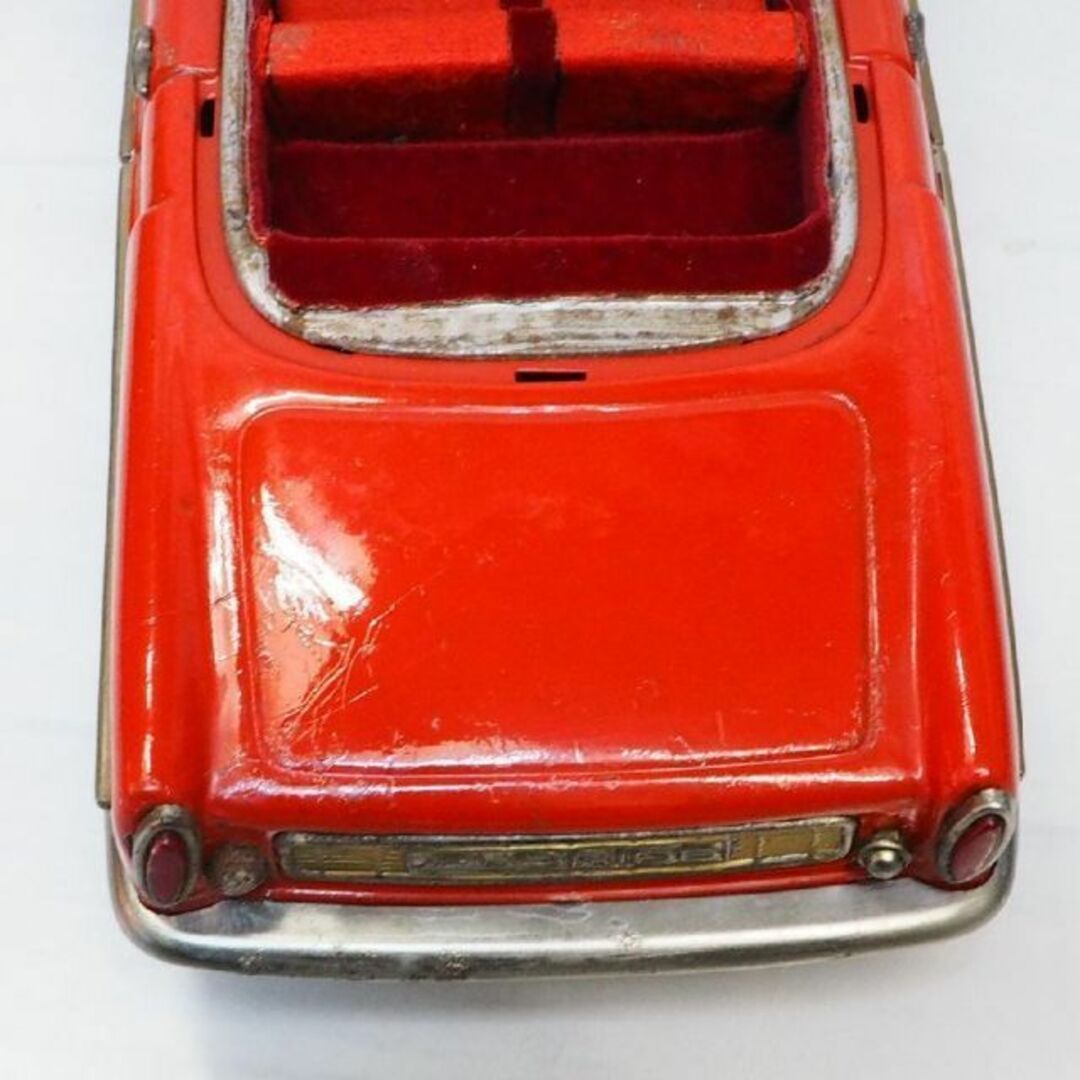 旭玩具【ルノー フロリード赤リペイント屋根欠】ブリキ tin toy car箱無送料込の値段です