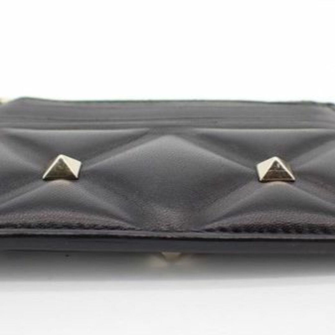 美品】VALENTINO バレンチノ レザー スタッズ カードケース-