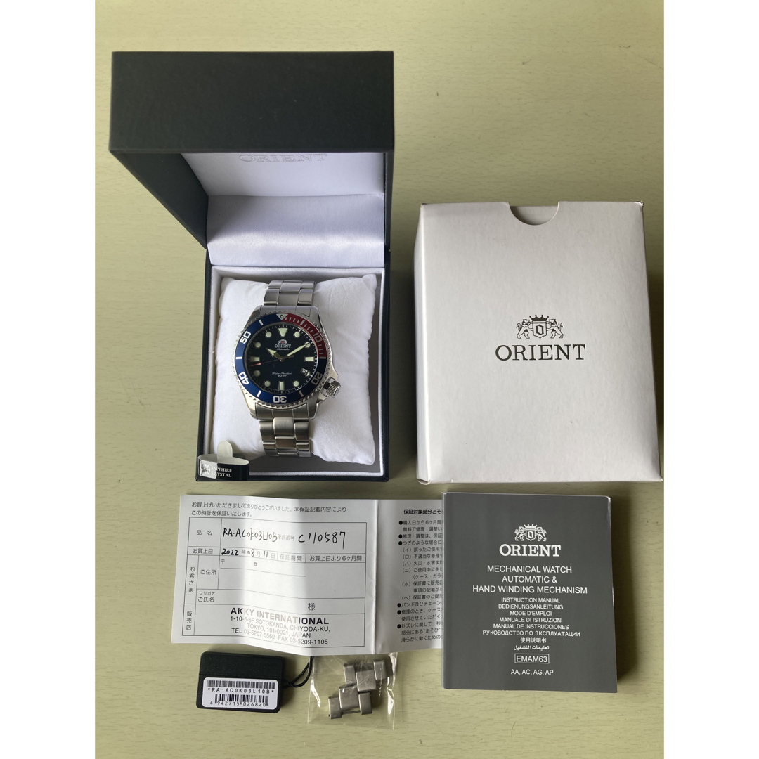 ORIENT(オリエント)のORIENT SPORTS 腕時計 ペプシカラー 海外モデル RA-AC0K03 メンズの時計(腕時計(アナログ))の商品写真