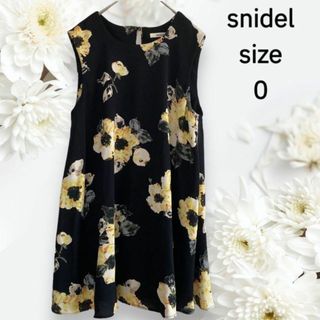 SNIDEL - snidel スナイデル ノースリーブ ミニワンピース チュニック