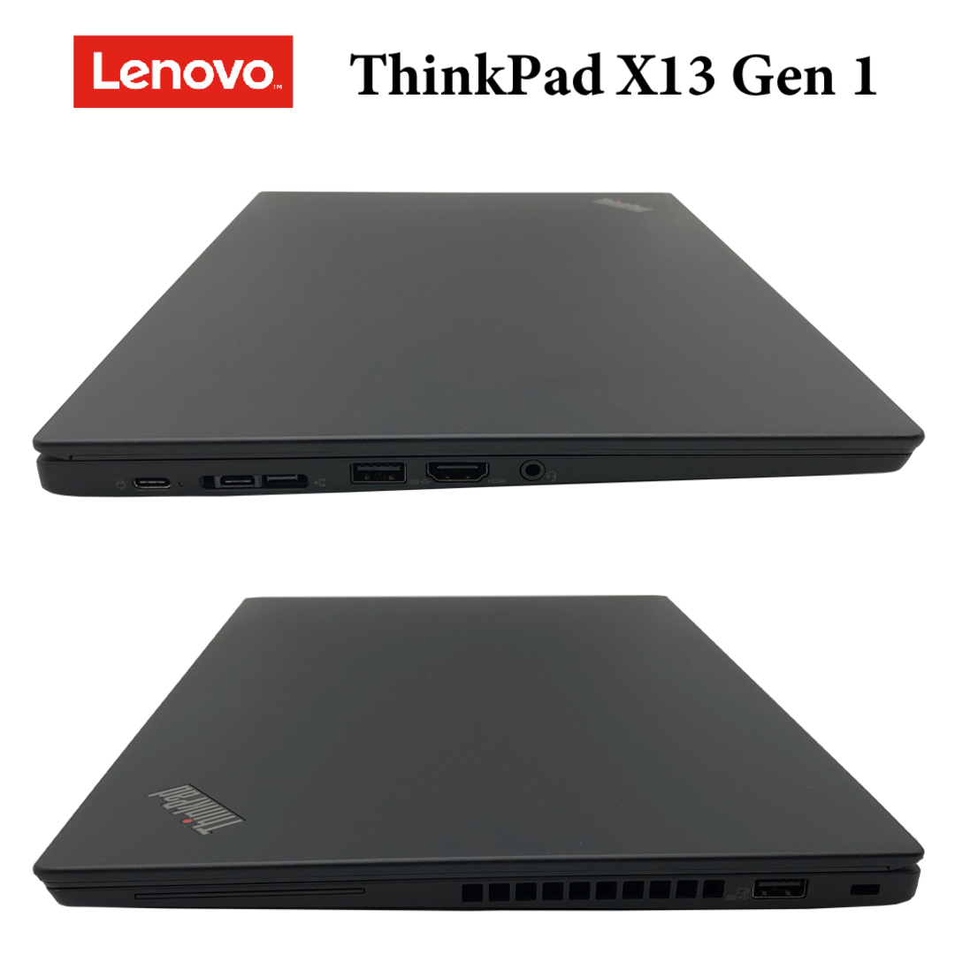 中古パソコン【1年保証】Lenovo  ThinkPad X13 Gen 1/Ryzen 5 4650U 2.10GHz/メモリ32GB/SSD (NVMe)256GB/無線LAN/【windows10 Home】【ノートパソコン】【今ならWPS Office付き】【送料無料】【MAR】【中古】 スマホ/家電/カメラのPC/タブレット(ノートPC)の商品写真