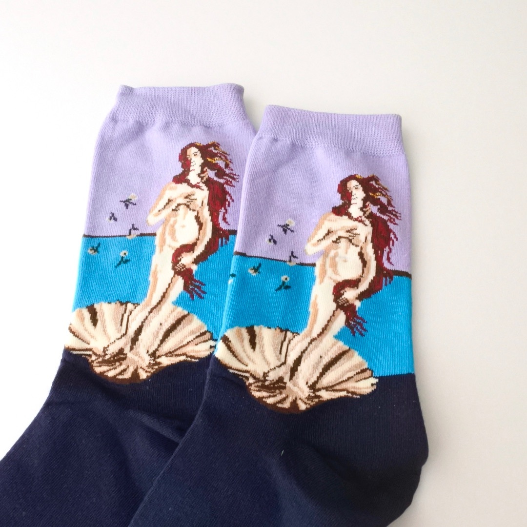 ヴィーナス誕生 ソックス レディース 靴下 socks sox アート 絵画 メンズのレッグウェア(ソックス)の商品写真