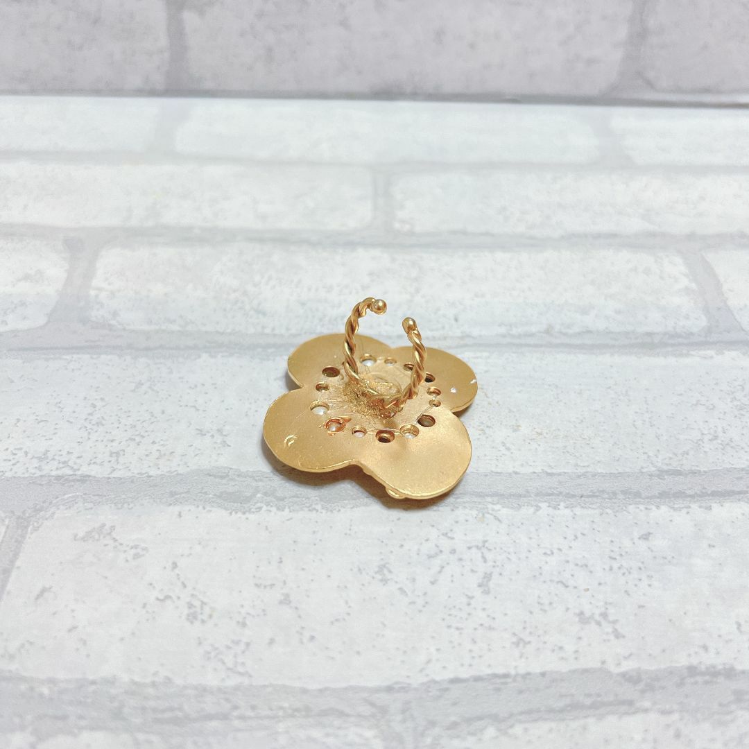 8号　リング　ゴールド　gold　Lunaire Lumiere　フラワー　 レディースのアクセサリー(リング(指輪))の商品写真