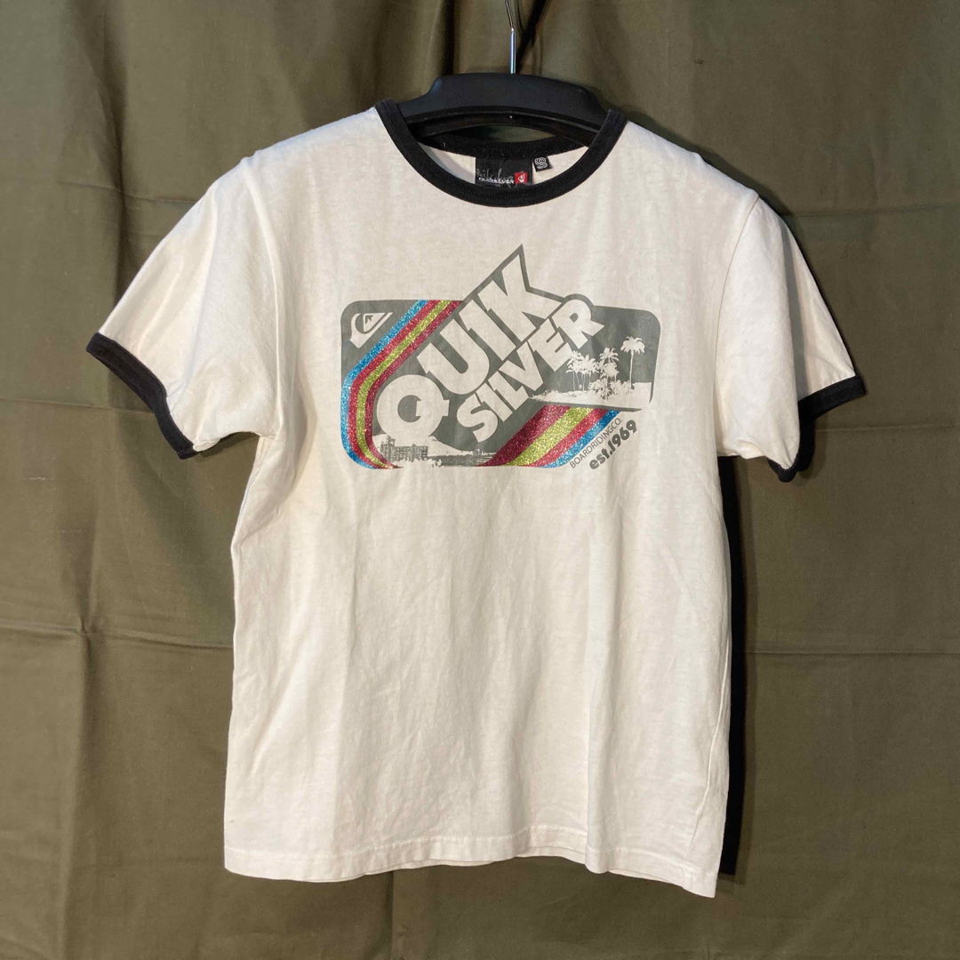 QUIKSILVER クイックシルバー Tシャツ サーフT 白 90s