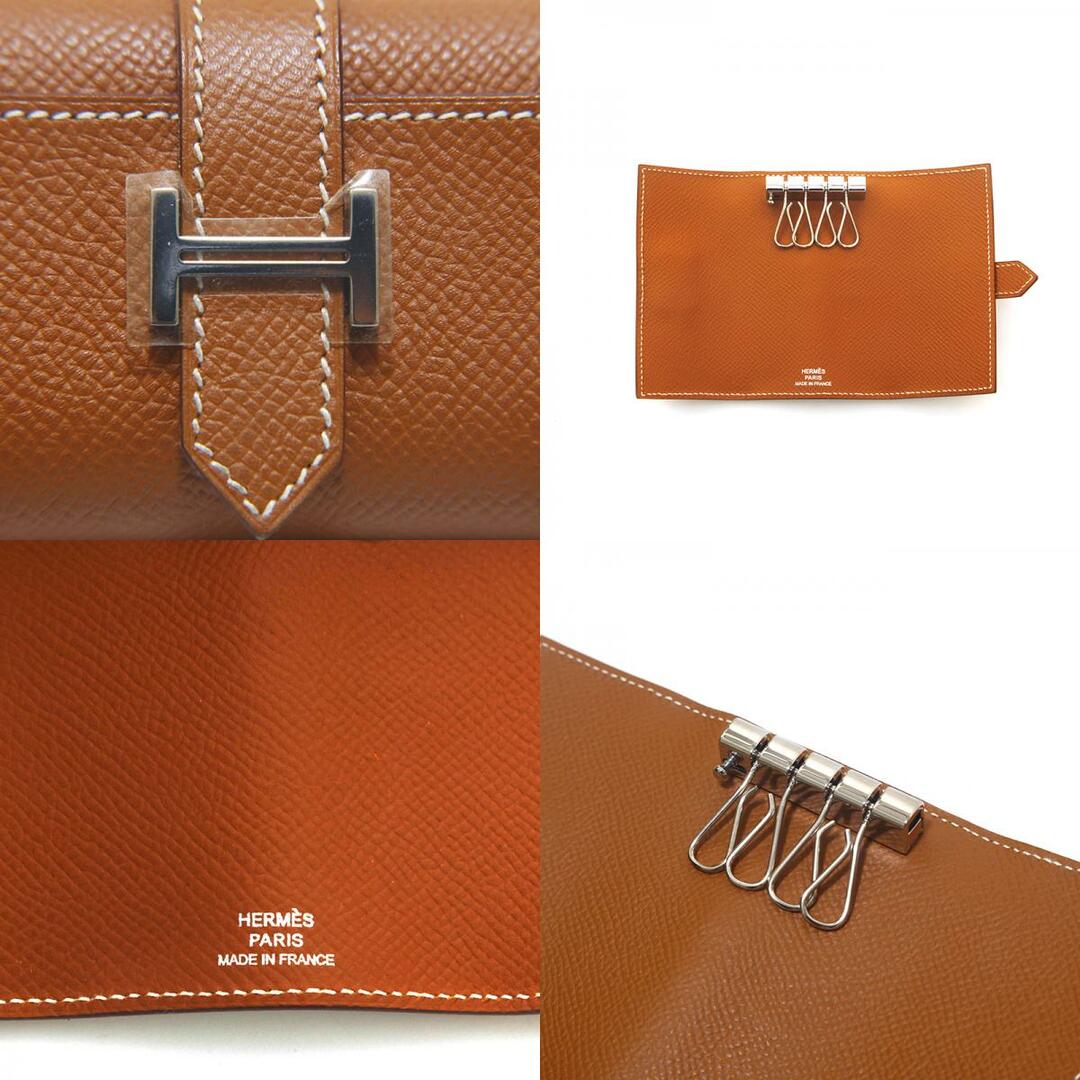 エルメス HERMES ベアン P金具 4連 キーケース ヴォーエプソン 8