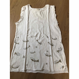 ザラ(ZARA)のZARA  コットン　カットソー　ノースリーブ　150(Tシャツ/カットソー)