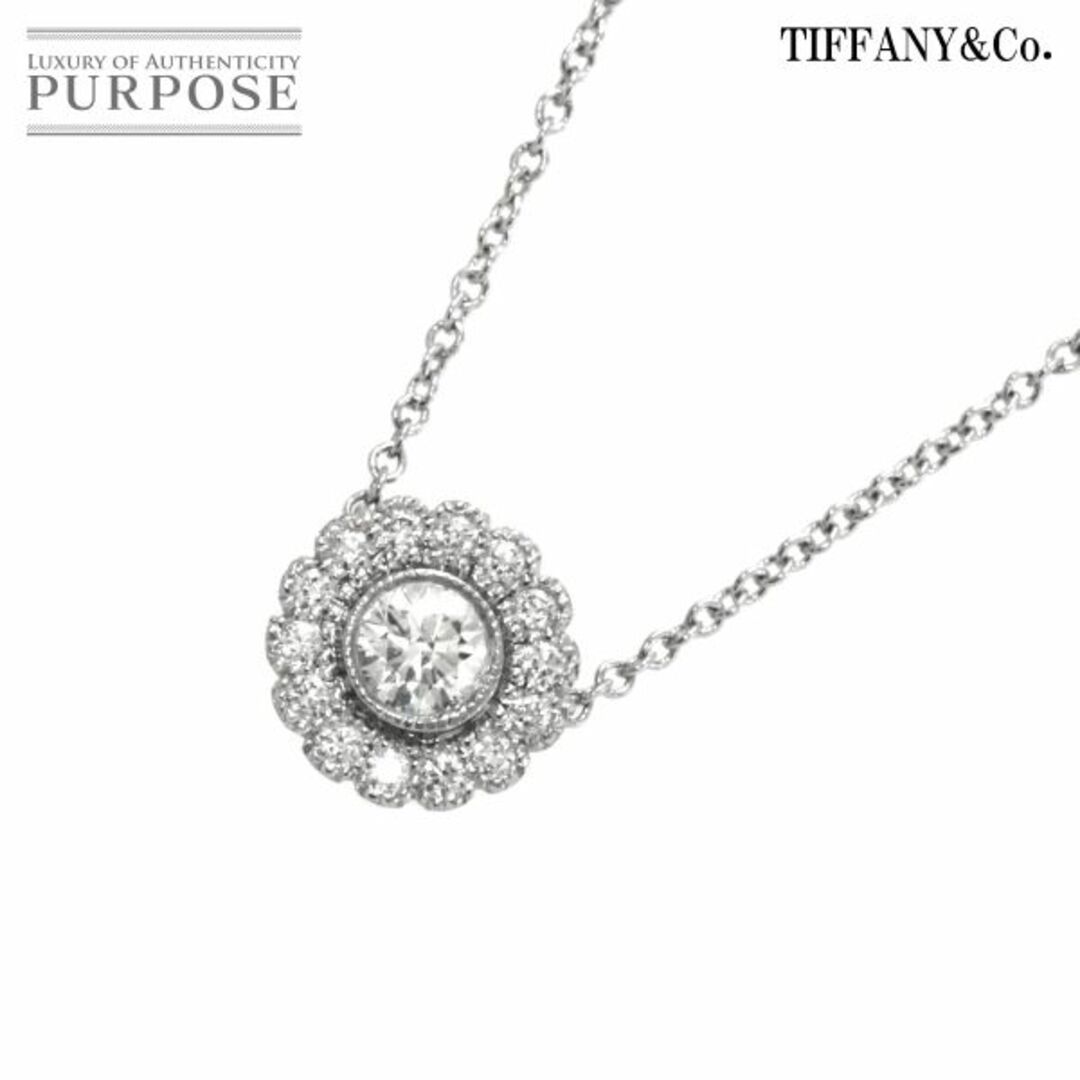 ティファニー TIFFANY&CO. エンチャントフラワー ダイヤ ネックレス 40cm Pt プラチナ VLP 90191214 | フリマアプリ ラクマ