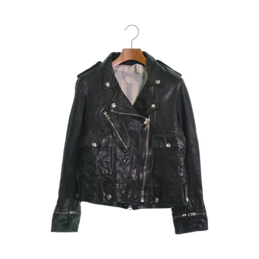 問屋直販 GOLDEN GOOSE ゴールデングース ライダース XXS 黒 【古着