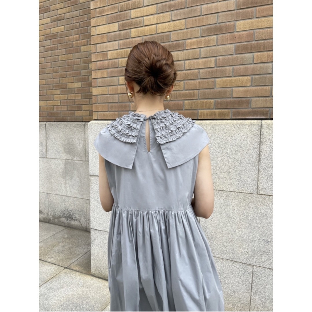 HYEON cabbage onepiece gray レディースのワンピース(ロングワンピース/マキシワンピース)の商品写真