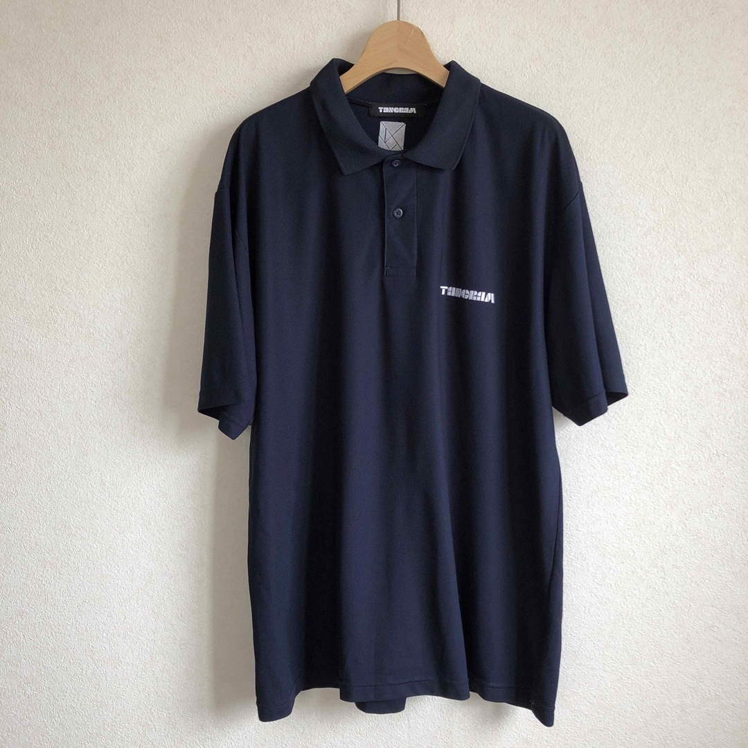 ネイビーサイズTANGRAM LOGO POLO SHIRTS タングラム　ゴルフ　ポロシャツ