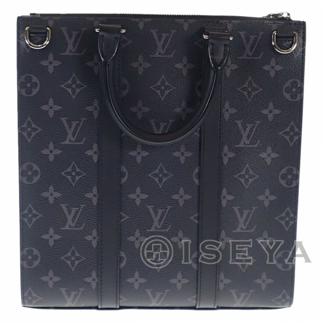 【Aランク】LOUIS VUITTON ルイヴィトン サックプラ・クロス メンズ ハンドバッグ ショルダーバッグ 2way M46098 エクリプス ブラック【ISEYA】