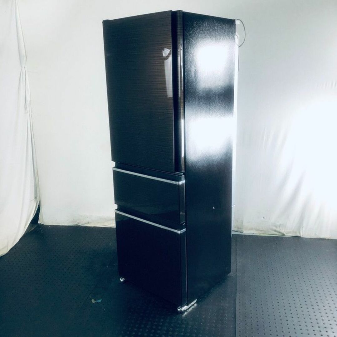 2022新作モデル 中古美品格安 自動製氷機 MR-CX37DL-BR 冷蔵庫 3ドア ...
