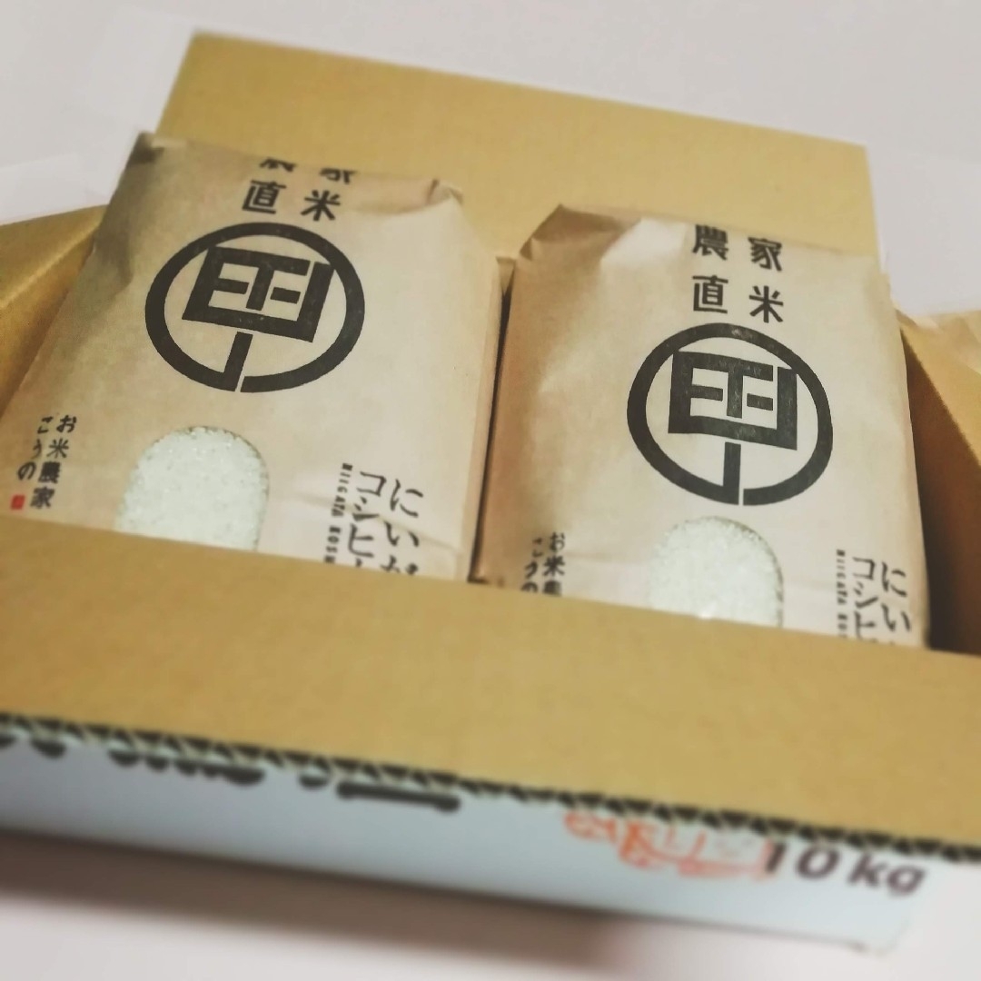 令和4年度産　新潟こしひかり　10kg(5kg×2袋)　特別栽培米 食品/飲料/酒の食品(米/穀物)の商品写真