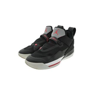 ナイキ(NIKE)のNIKE ナイキ スニーカー -(27cm位) 黒xグレーxオレンジ系 【古着】【中古】(スニーカー)