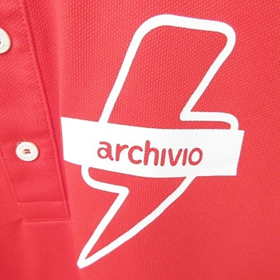 アルチビオ archivio ゴルフ ポロシャツ 半袖 ロゴ 赤 レッド 46の通販 ...
