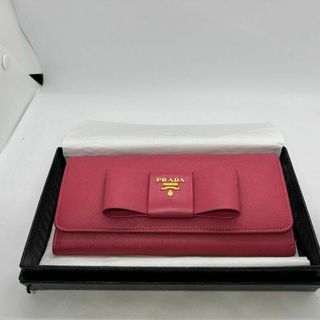 プラダ(PRADA)の松さん　専用　Prada プラダ　リボン長財布　サフィアノレザー(財布)