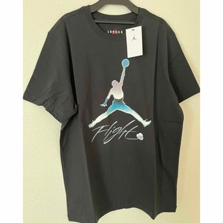 ジョーダン(Jordan Brand（NIKE）)の新品　新作　ナイキ　ジョーダン　グラフィック　フライト　Tシャツ　ブラック　XL(Tシャツ/カットソー(半袖/袖なし))