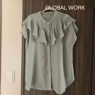 グローバルワーク(GLOBAL WORK)の半袖フリルブラウス(シャツ/ブラウス(半袖/袖なし))