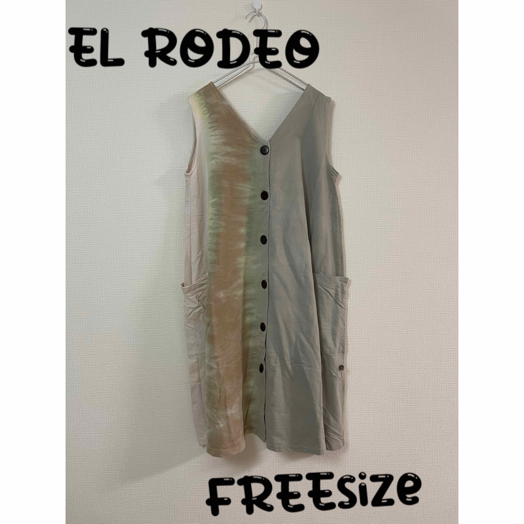 EL RODEO(エルロデオ)のEL RODEO  ノースリーブワンピース　新品未使用 レディースのワンピース(ひざ丈ワンピース)の商品写真