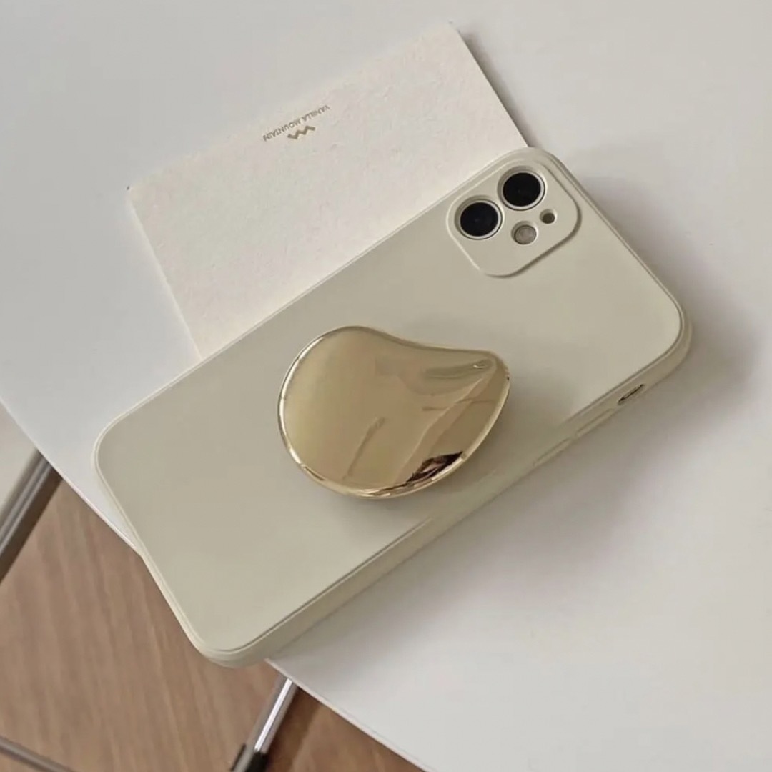 Ameri VINTAGE(アメリヴィンテージ)のスマホグリップ ポップソケット iPhoneケース 韓国 ゴールド スマホ/家電/カメラのスマホアクセサリー(その他)の商品写真