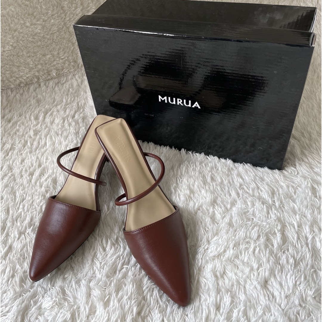 【新品】MURUA(ムルーア)美シルエット スクエアトゥローファー