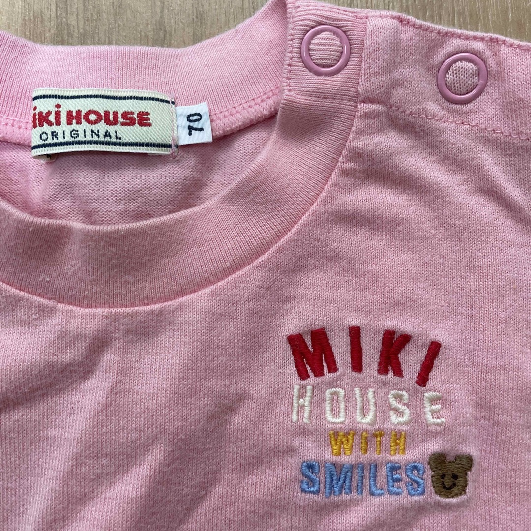 mikihouse(ミキハウス)のミキハウス  ダブルビー　トップス　２枚セット キッズ/ベビー/マタニティのベビー服(~85cm)(Ｔシャツ)の商品写真