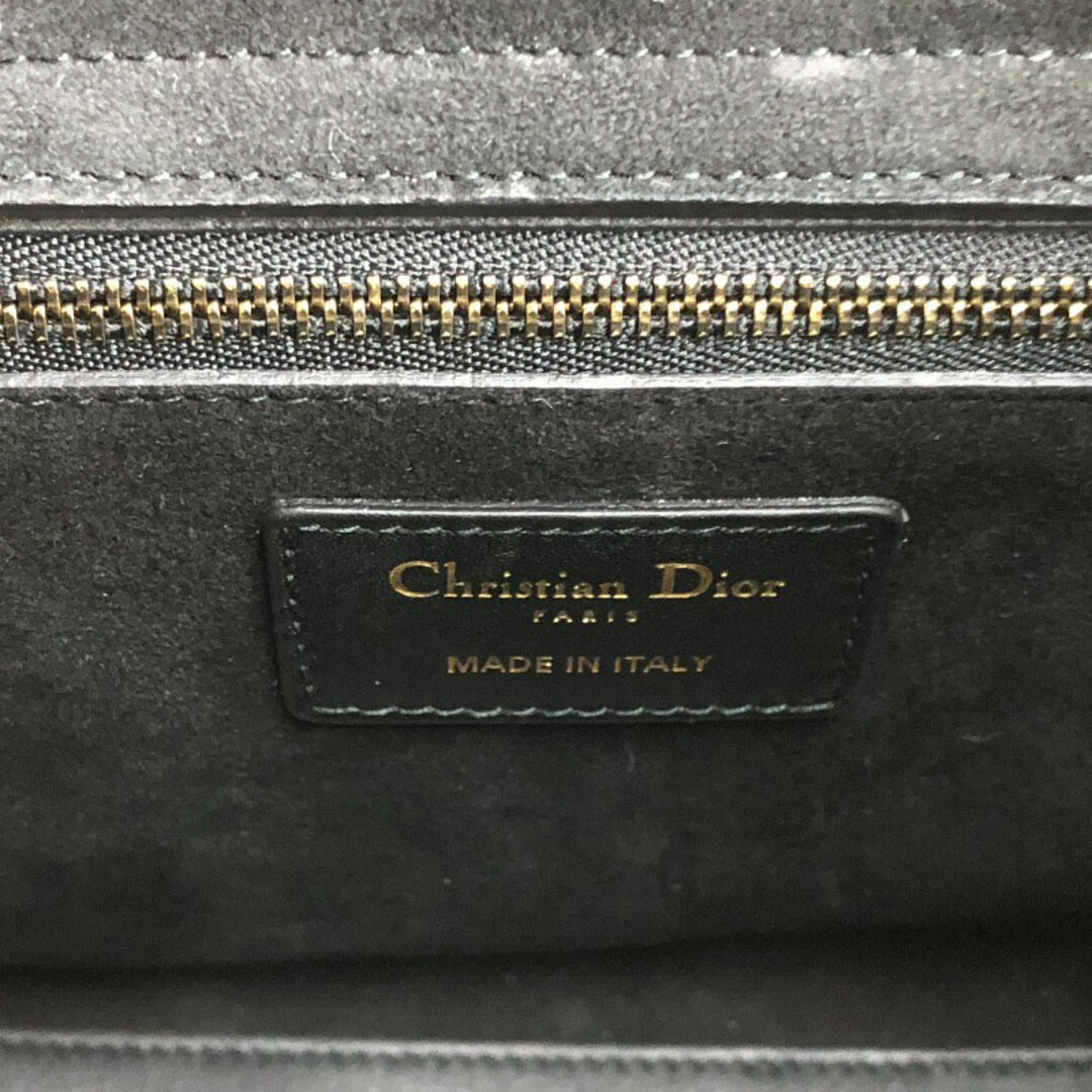 クリスチャン・ディオール Christian Dior レディディオール M0579 ブラック ゴールド金具 レザー レディース ハンドバッグ