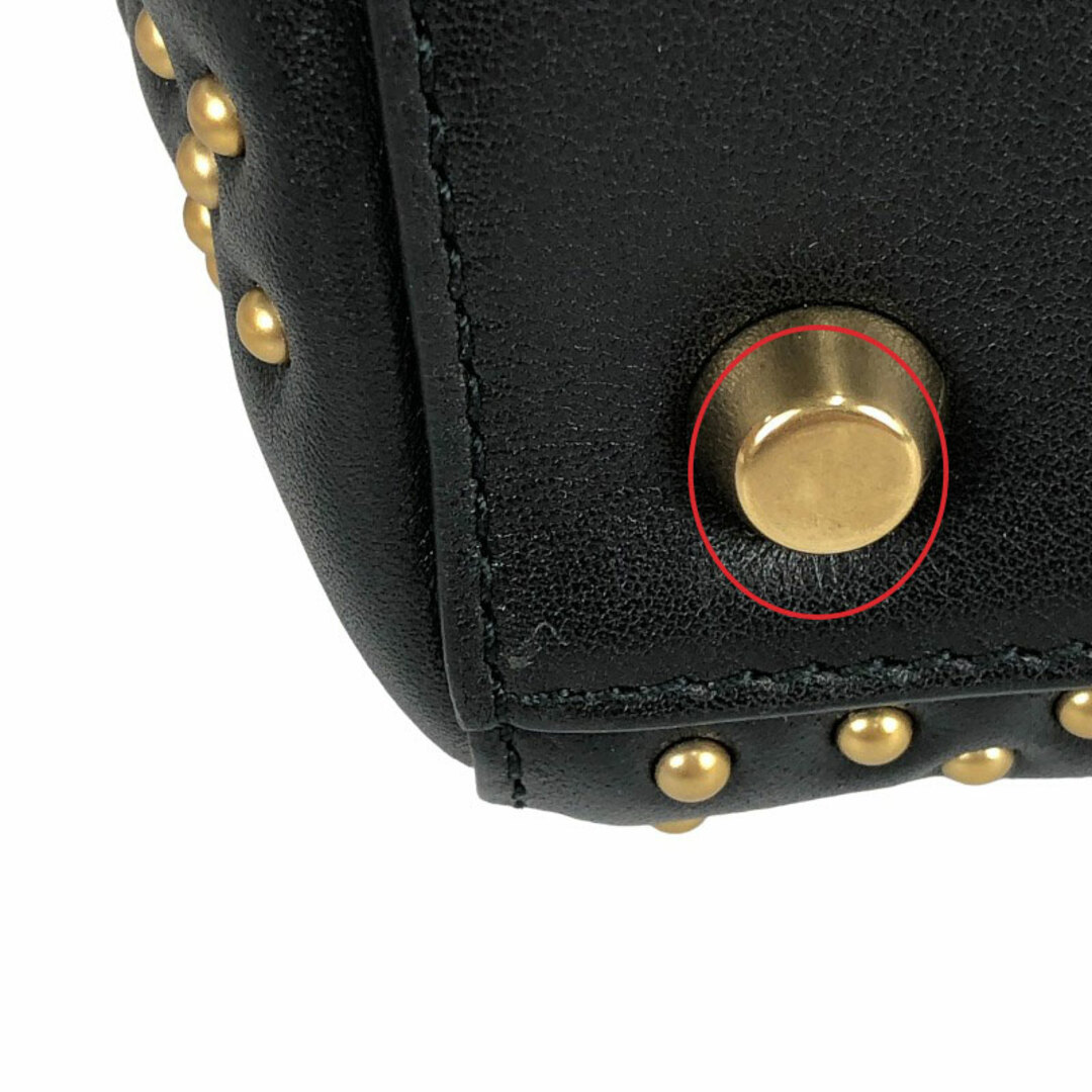 クリスチャン・ディオール Christian Dior レディディオール M0579 ブラック ゴールド金具 レザー レディース ハンドバッグ