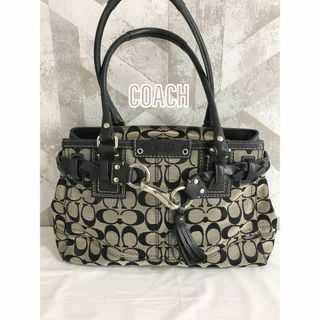 コーチ(COACH)の【良品】COACH コーチ F13065 シグネチャー ハンプトンズ トート(トートバッグ)