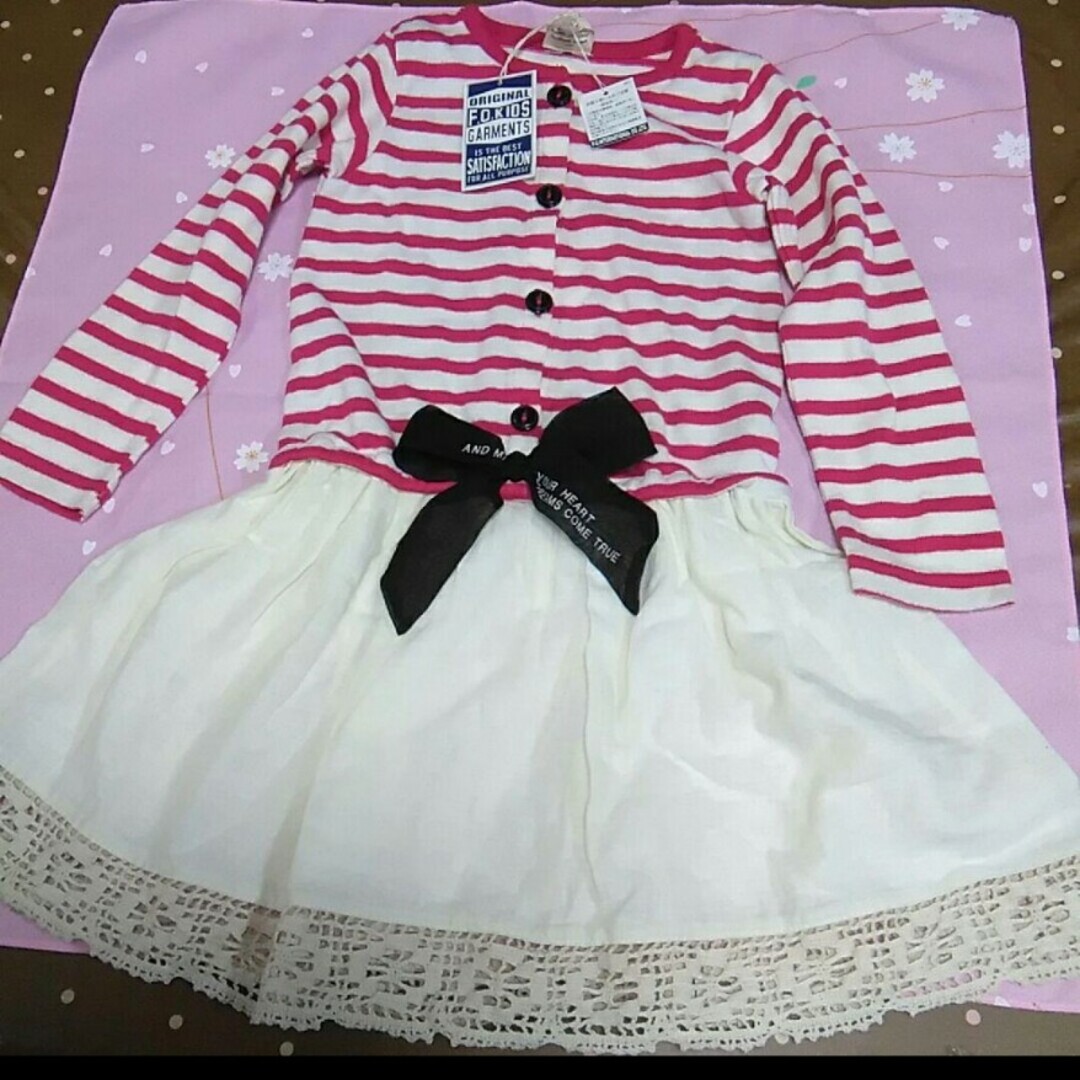 F.O.KIDS(エフオーキッズ)のエフオーキッズ　新品未使用　ワンピース 　100㎝ キッズ/ベビー/マタニティのキッズ服女の子用(90cm~)(ワンピース)の商品写真