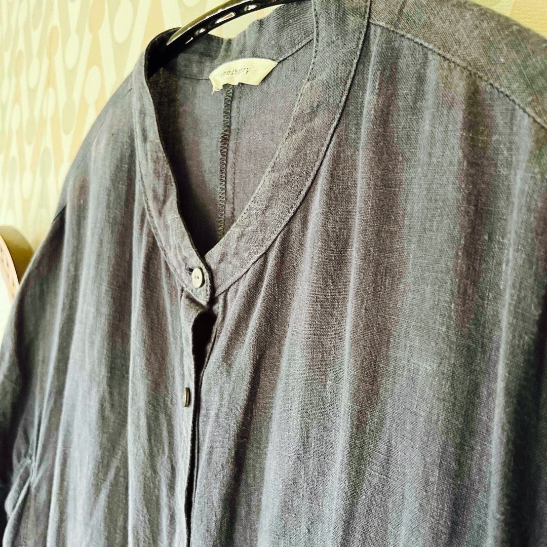 Solberry(ソルベリー)のソウルベリー リネン 羽織り シャツワンピース レディースのワンピース(ロングワンピース/マキシワンピース)の商品写真