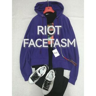 FACETASM ファセッタズム ジップパーカー 水色 裏起毛 | www.gulatilaw.com