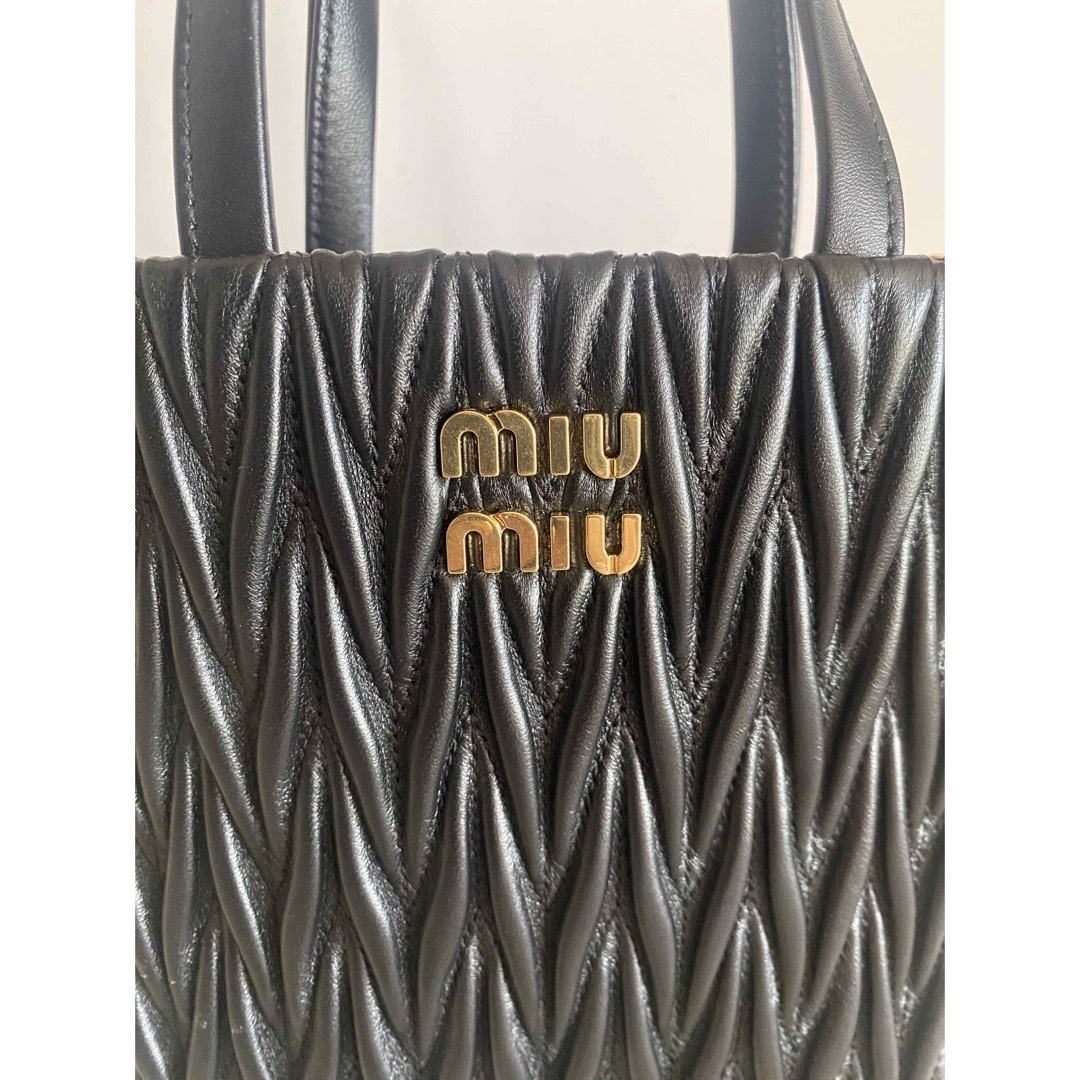 限定お値下げ‼️【新品】MIUMIU ショルダーバッグ 黒 マテラッセ ビジュー