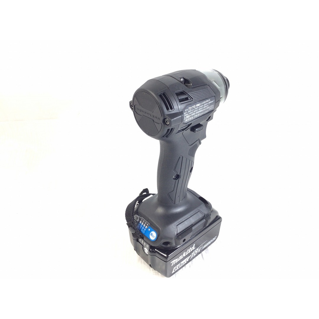 ☆未使用品☆makita マキタ 18V 充電式インパクトドライバ TD173DRGXB 黒/ブラック バッテリー2個(18V 6.0Ah) 充電器 ケース付 74119