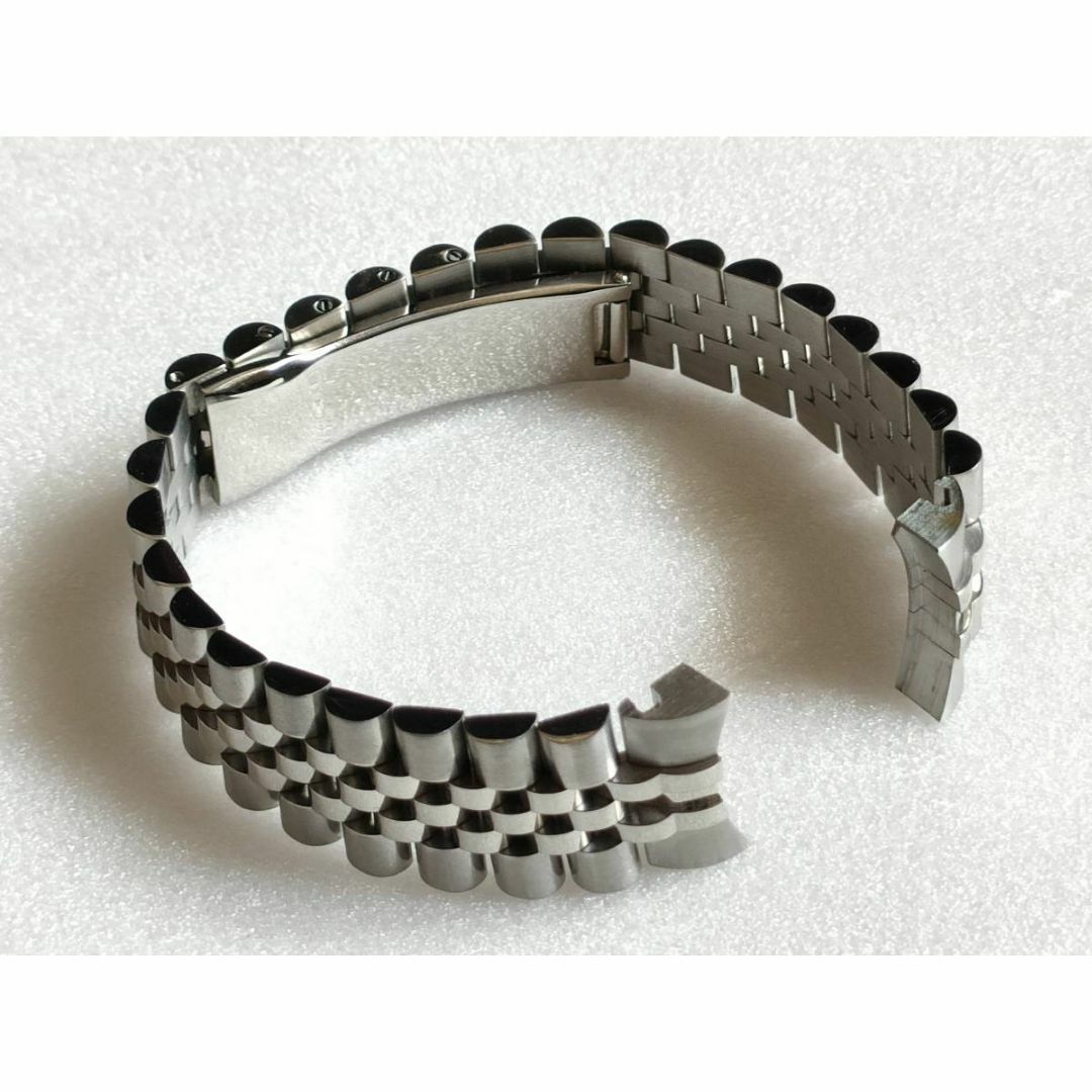 新品 ジュビリーステンレス時計ベルト シルバーポリッシュ 互換品