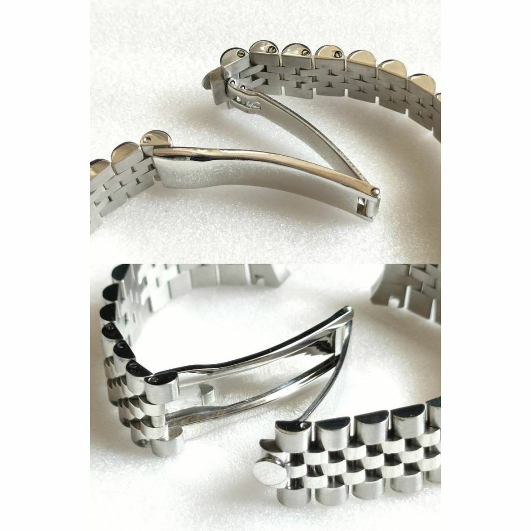 新品 ジュビリーステンレス時計ベルト シルバーポリッシュ 互換品