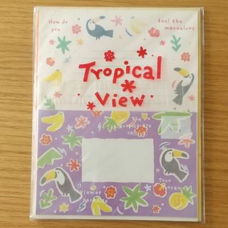 サンエックス(サンエックス)のレトロ★サンエックス レターセット「Tropical View」(ノート/メモ帳/ふせん)