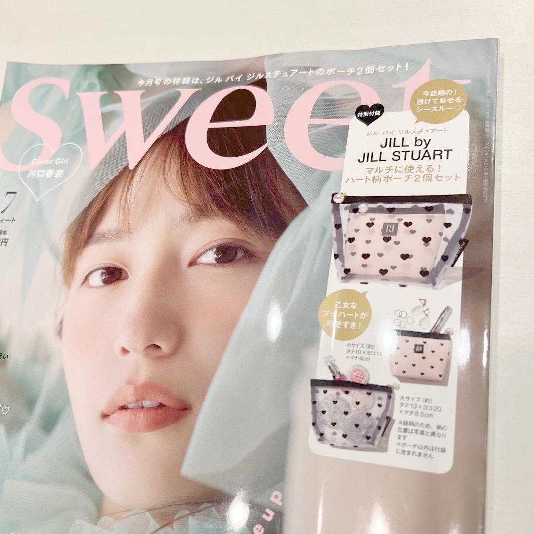 JILL by JILLSTUART(ジルバイジルスチュアート)のsweet (スウィート) 付録　JILL BY JILLSTUART ポーチ エンタメ/ホビーの雑誌(その他)の商品写真