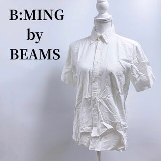 ビーミング ライフストア バイ ビームス(B:MING LIFE STORE by BEAMS)のB:MING BEAMSビーミングバイビームス白半袖シャツメンズMホワイト(シャツ)