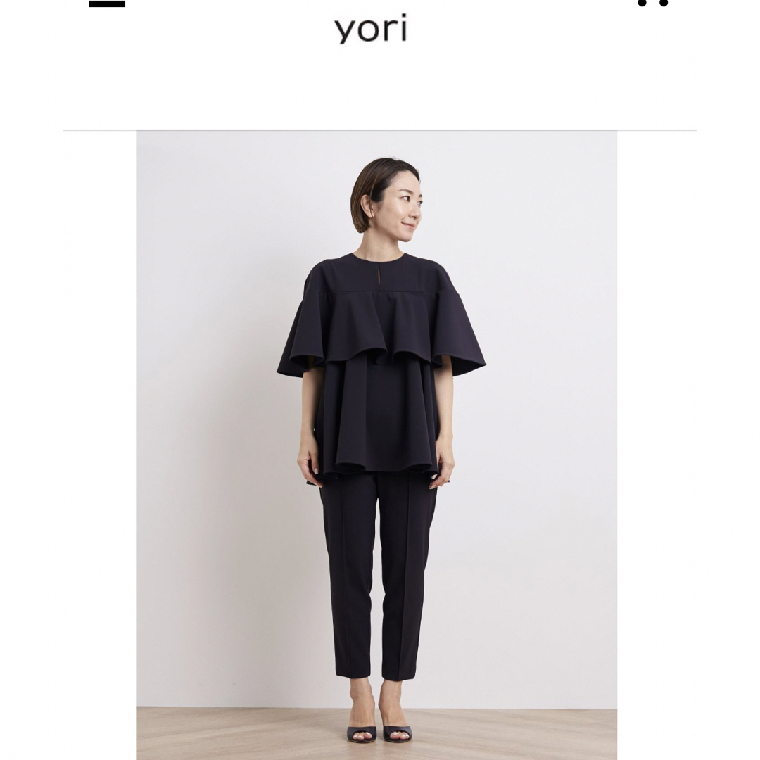 新品・未着用【yori】キーネックフリルブラウス - www.nstt.fr