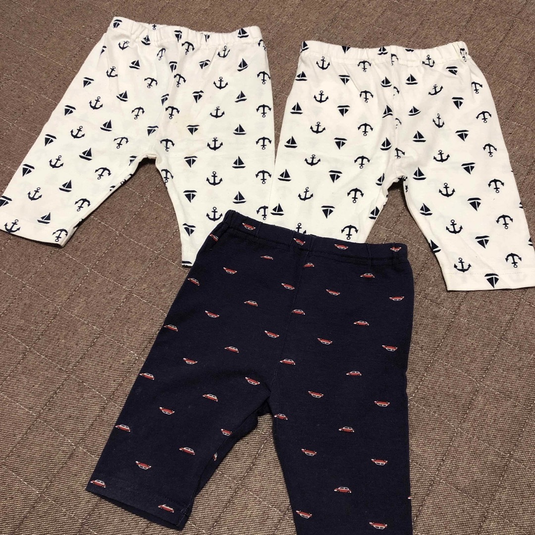 半ズボン90 3枚セット　5部丈 キッズ/ベビー/マタニティのキッズ服男の子用(90cm~)(パンツ/スパッツ)の商品写真