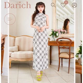 ダーリッチ(Darich)のホルターネックチェックロングワンピース(ロングワンピース/マキシワンピース)